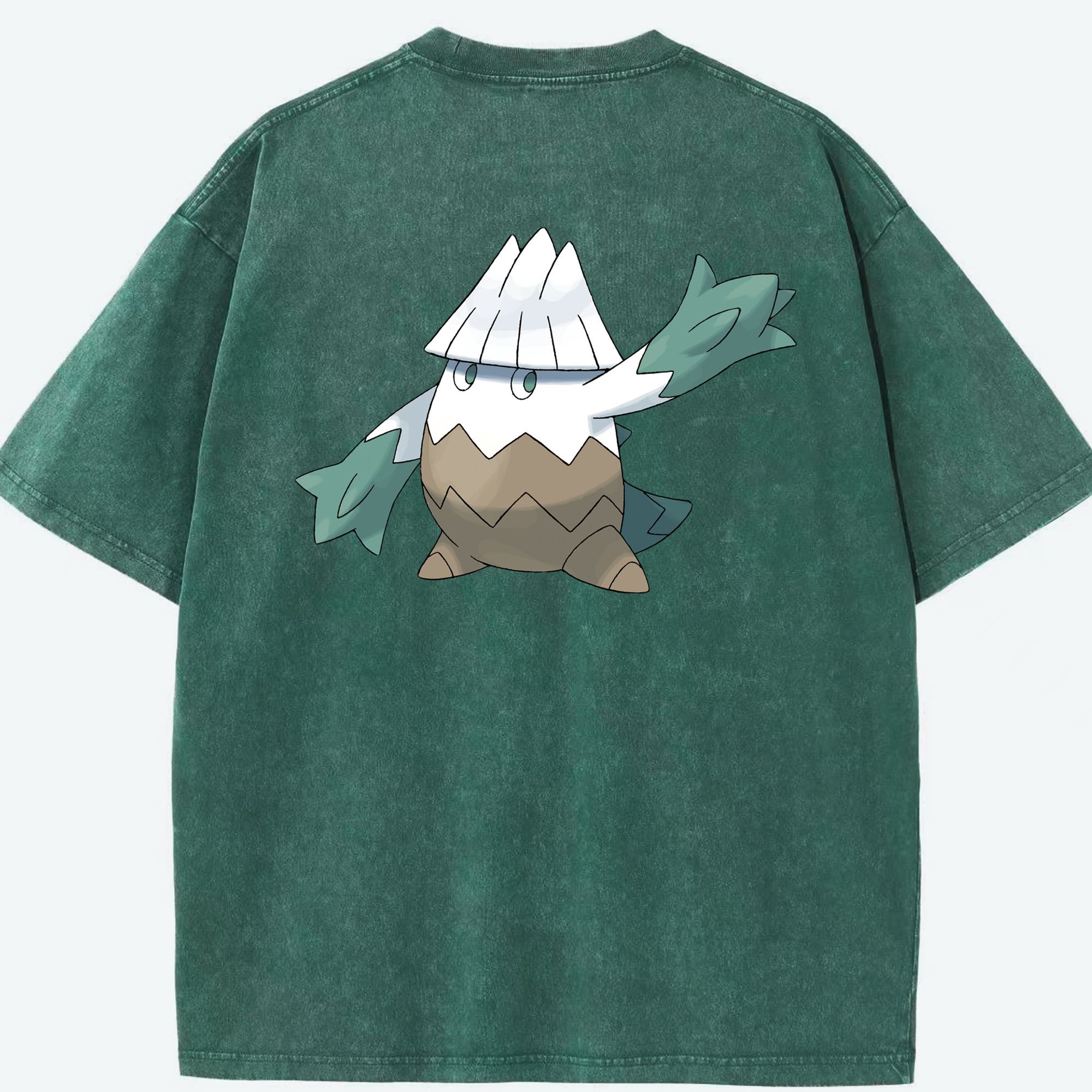 （画像用） ポケットモンスター Pokémon 綿100% ヴィンテージ風 半袖Tシャツ（背面プリント）